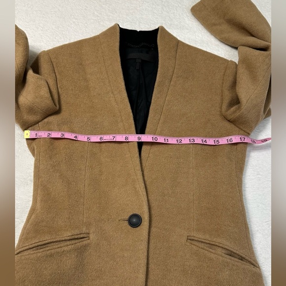 Rag & Bone Wool Tan Camel Hair Peacoat Coat  Size XS or 0 - Picture 8 of 16